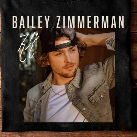 Bailey Zimmerman Singer Shirt Country Music Artist Graphic Fan Tee 73 - Picture 2 of 5